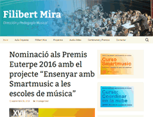 Tablet Screenshot of filibertmira.com